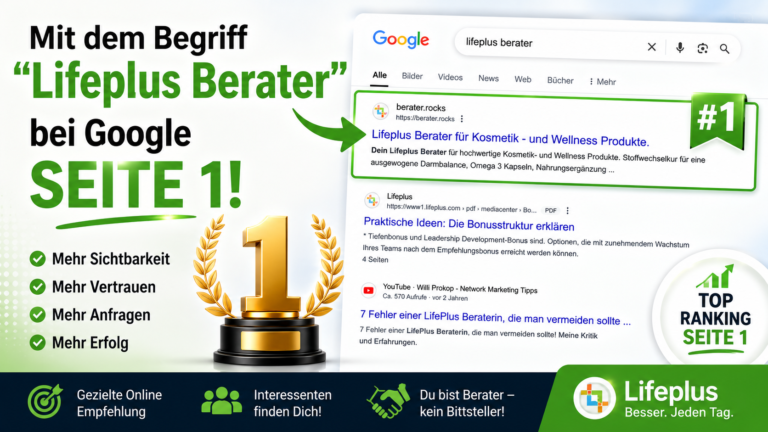 Lifeplus Berater Google Seite 1
